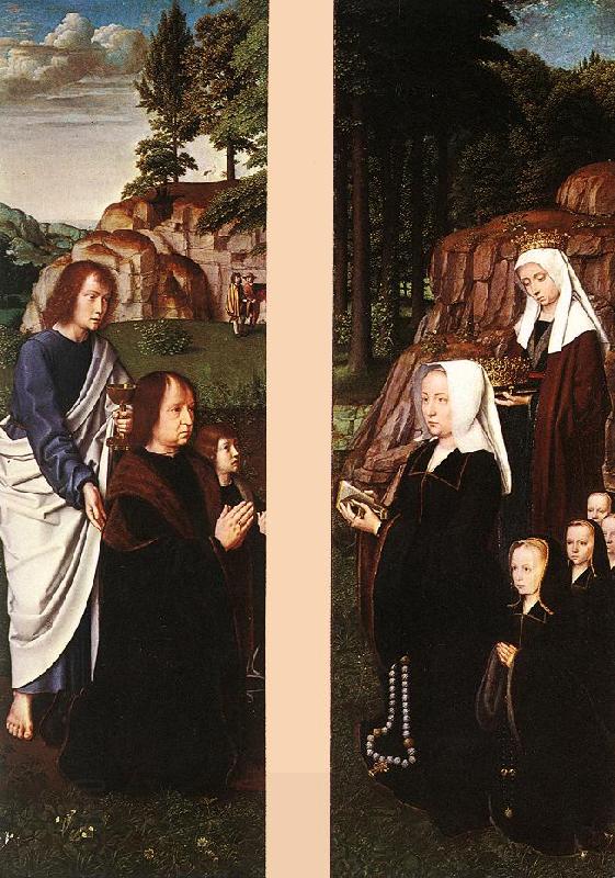DAVID, Gerard Triptych of Jean Des Trompes (side panels) dfg China oil painting art